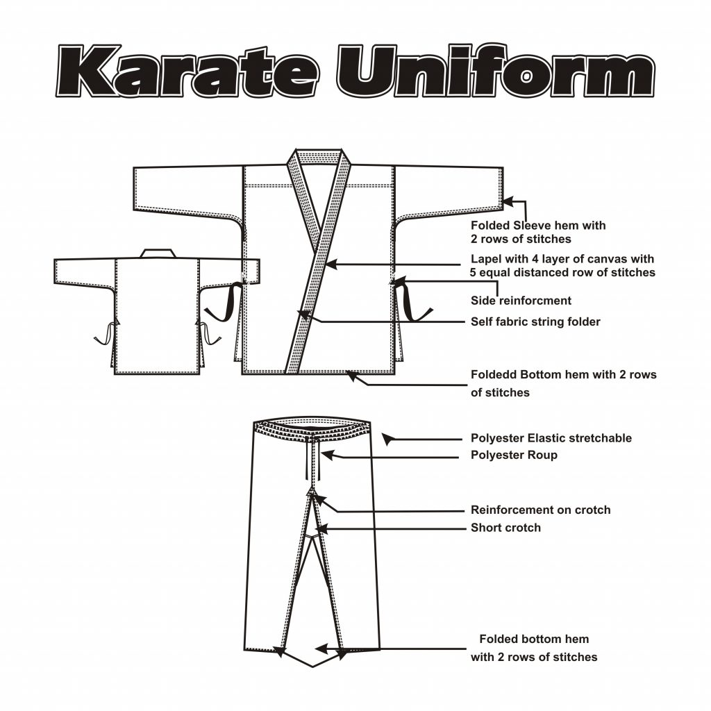 Karate Uniform 7 oz Black - Image 12